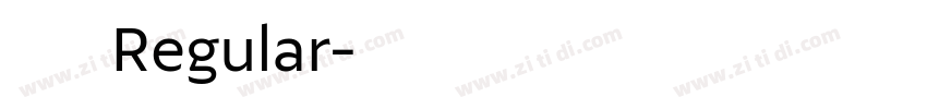 顏楷 Regular字体转换